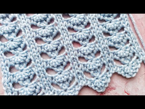 Видео: Красивый ажурный узор спицами для летних топов, туник, сарафанов