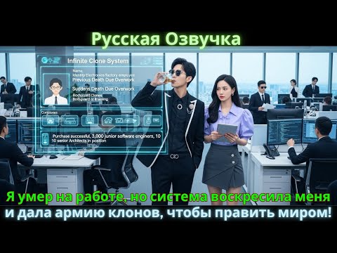 Видео: Я умер на работе, но система воскресила меня и дала армию клонов, чтобы править миром!