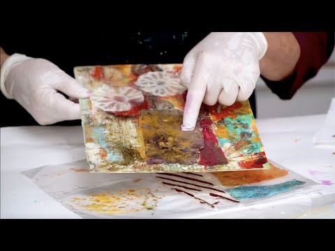 Видео: Как сделать бумажные наклейки — смешанные техники