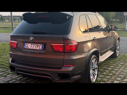 Видео: BMW X5 E70 Exhaust Tips Muffler F15 Installation/насадки глушителя от F15