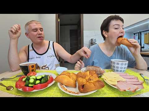 Видео: Мукбанг Вован БОИТСЯ что я снова РАХЖИРЕЮ на пирогах и плюшках и стану СТРАШНАЯ как раньше! Обед