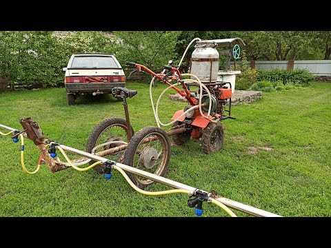 Видео: Опрыскиватель для мотоблока на скорую руку