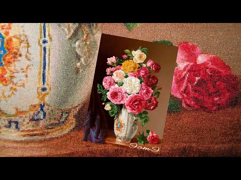 Видео: "Яркий розовый букет"от ЭстЭ. Начало. И снова начинаю что-то новенькое!