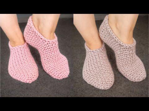 Видео: 👍👍👍Просто КЛАСС! Следки КРЮЧКОМ удобные и простые, без швов