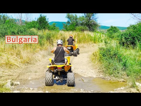 Видео: Болгария в 4k HDR. Аттракционы на квадроциклах на Солнечном Берегу
