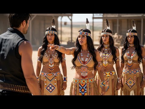 Видео: Ковбой спас младшую дочь вождя — по священному закону он обязан жениться на всех четырёх сёстрах