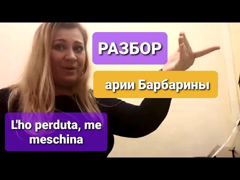 Видео: 14. Урок вокала. Разбор Арии Барбарины "L'ho perduta, me meschina"