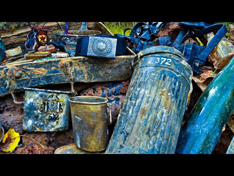 Видео: НЕВЕРОЯТНЫЙ СОХРАН НАХОДОК С ТЫЛОВЫХ ПОЗИЦИЙ НЕМЦЕВ / RARE RELICS FROM THE GERMAN REAR POSITIONS