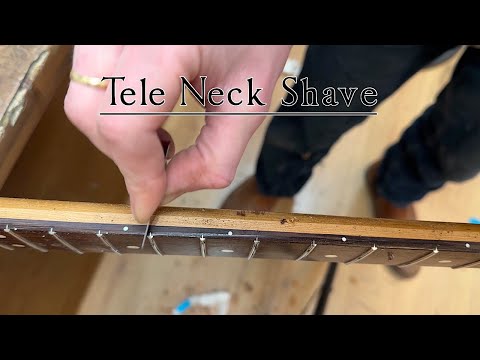 Видео: Изменение/снятие профиля грифа гитары Warmoth Telecaster