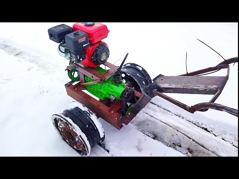 Видео: Самодельный мотоблок,ч7:первый выезд.