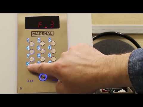 Видео: Запись ключей в домофон Marshal CD7000 v6.x (функции 3, 61, 62)