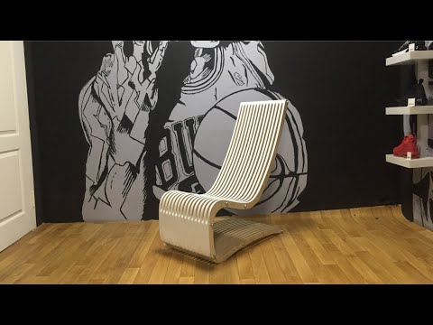 Видео: Изготовление и сборка параметрического стула