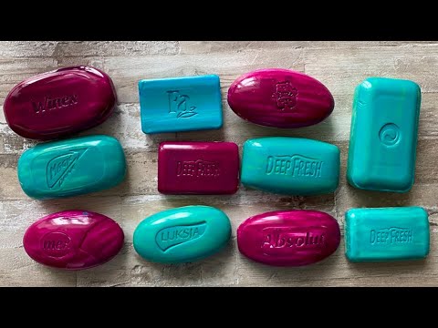 Видео: ASMR SOAP| Cutting colored soaр | Soap Carving| Резка крашенного мыла