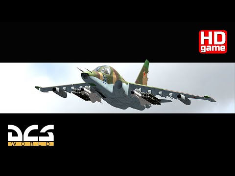 Видео: Digital Combat Simulator World HD Су-25T Обучение - Запуск, руление и взлет (без комментариев) 1440