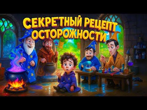 Видео: Сказка Секретный рецепт осторожности | Развитие ребенка через умные сказки для быстрого засыпания