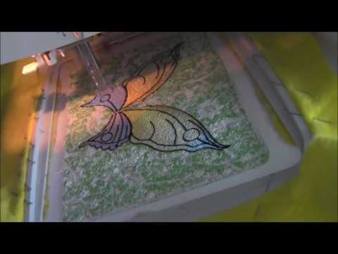 Видео: Cover for a passport. Machine embroidery. Обложка на паспорт.  Машинная вышивка.