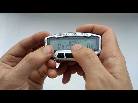 Видео: Проводной велокомпьютер Sunding SD-558A bicycle computer обзор, инструкция на русском, настройка