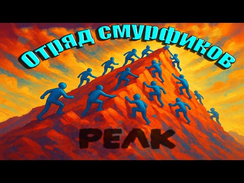 Видео: Смешной отряд смурфиков взбирается наверх! (Peak) #2