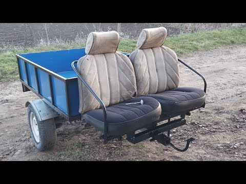 Видео: Самодельный прицеп для тяжёлого мотоблока.