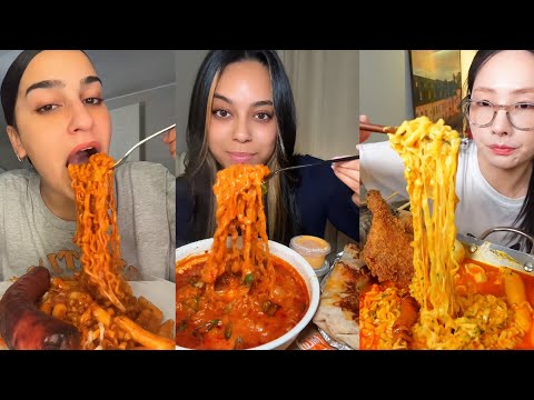 Видео: Подборка мукбангов TIKTOK | Buldak, Wingstop, Cane's, In-N-Out и другие!