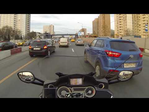 Видео: Московские пробки на BMW K1600GT(2013)