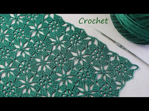 Видео: УЗОР без отрыва нити!!!  ВЯЗАНИЕ КРЮЧКОМ квадратные мотивы  SUPER EASY Beautiful Pattern Crochet