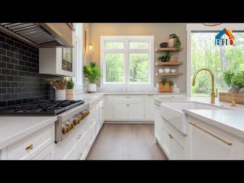 Видео: Преображение маленькой кухни и домашнего офиса в 2025 году: современные чёрные акценты, продуманн...