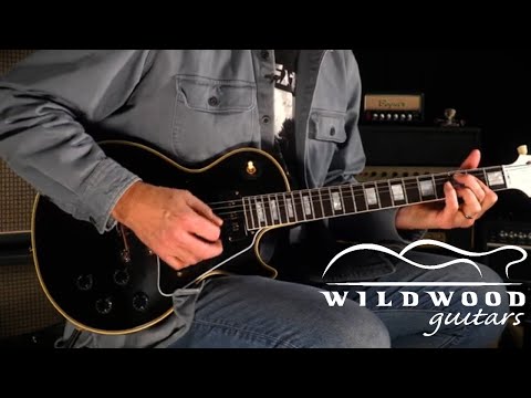 Видео: Gibson Custom Shop 1954 Les Paul Custom — VOS • Серийный номер: 43541