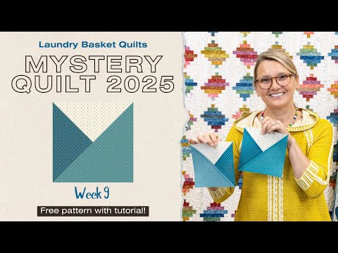 Видео: Mystry Quilt 2025 — Неделя 9 — Как сделать блок для карточных фокусов