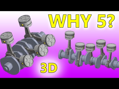 Видео: Все, чего вы не знаете о пятицилиндровых двигателях