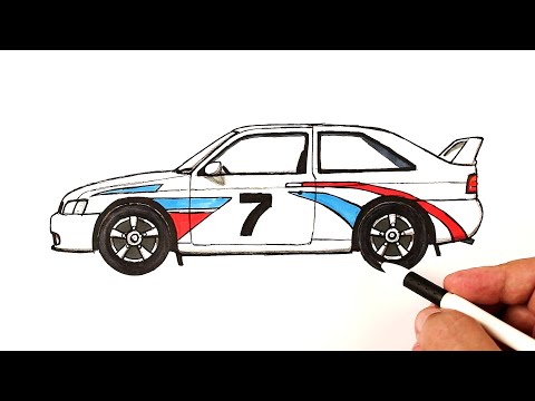 Видео: Как нарисовать машину Ралли