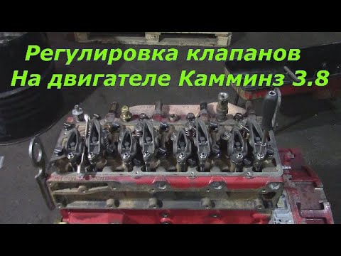 Видео: Регулировка клапанов на Камминз 3.8/Как отрегулировать клапана на Камминз 3.8/Двигатель Cummins 3.8