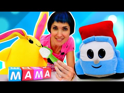 Видео: Маша Капуки с Лаки чистят зубы и ищут буквы! - Весёлые игры для девочек. Детские видео игрушки