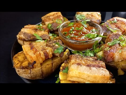 Видео: Картопля запечена з беконом ❗Смачно ❗Швидко Просто❗