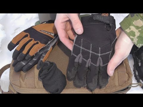 Видео: Износ тактических перчаток 5.11 и перчатки от CLC Contractor XC