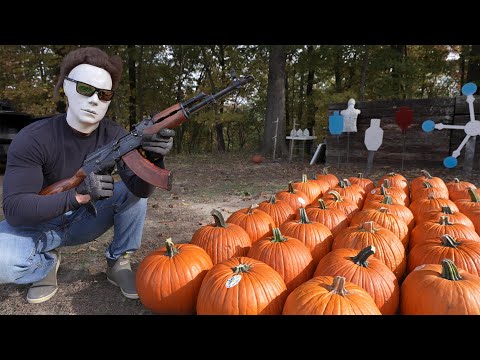 Видео: Сколько тыкв нужно, чтобы ОСТАНОВИТЬ винтовку калибра 50 калибра?