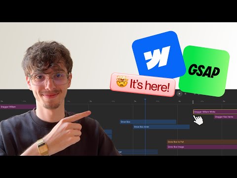 Видео: Новые взаимодействия Webflow от GSAP уже здесь!