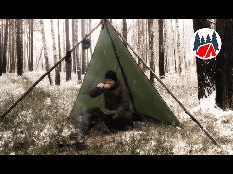 Видео: Поход в зимний лес. Посиделки у костра.
