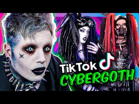 Видео: ГОТИЧЕСКАЯ РЕАКЦИЯ НА КИБЕРГОТИЧЕСКУЮ РЕАКЦИЮ В TIKTOK