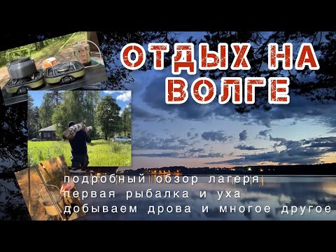 Видео: Отдых на берегу Волги! Подробный обзор лагеря, первая рыбалка и уха😋 #кемпинг #река #волга #рыбалка