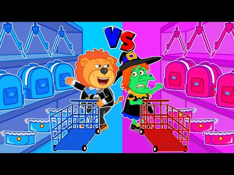 Видео: Lion Family на русском - Маша и Леопольд. Школьный рюкзак- Мультик для детей