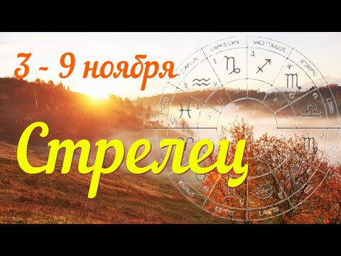 Видео: СТРЕЛЕЦ ♐️Прогноз на неделю с 3 по 9 ноября .
