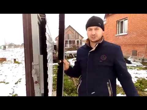 Видео: Защита откатных ворот от снега