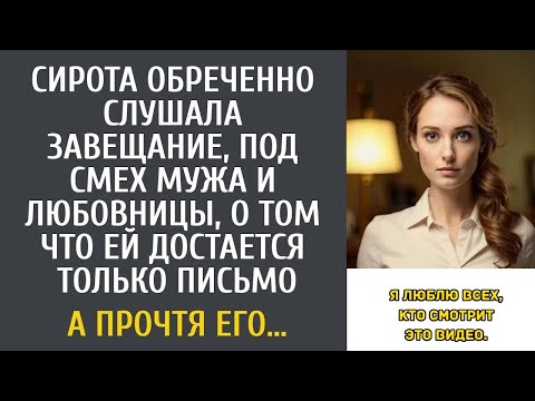 Видео: Сирота обреченно слушала завещание, под смех мужа и любовницы, о том что ей достается только п