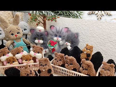 Видео: Вязовлог. Игрушки связаные за январь.