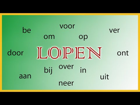 Видео: Глагол Lopen (ходить) со всеми приставками (нидерландский язык)