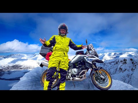 Видео: ЕДУ НА BMW F850GS В МУРМАНСК#2! ГОРЫ и СНЕГ!