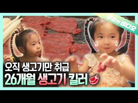 Видео: 3-летний ребенок: Лучше всего есть сырое мясо