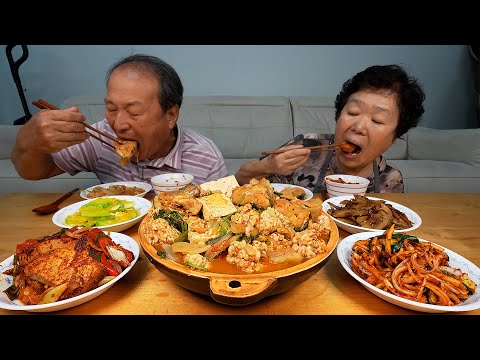 Видео: Замороженное рагу из минтая, салат из колокольчиков и тушеный тофу, корейская домашняя еда!