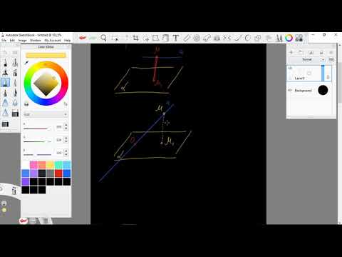 Видео: Ортогонално проектиране. Ъгъл между права и равнина